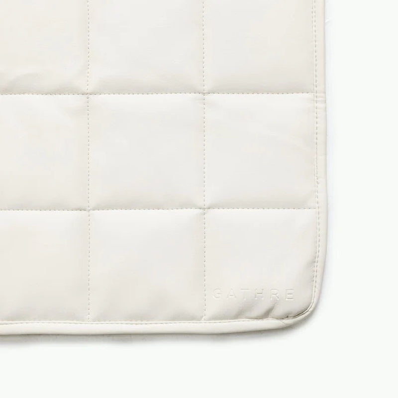 gathre quilted mini mat ivory baby kids mat