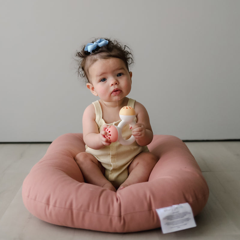snuggle me organic infant lounger gumdrop pink baby bed