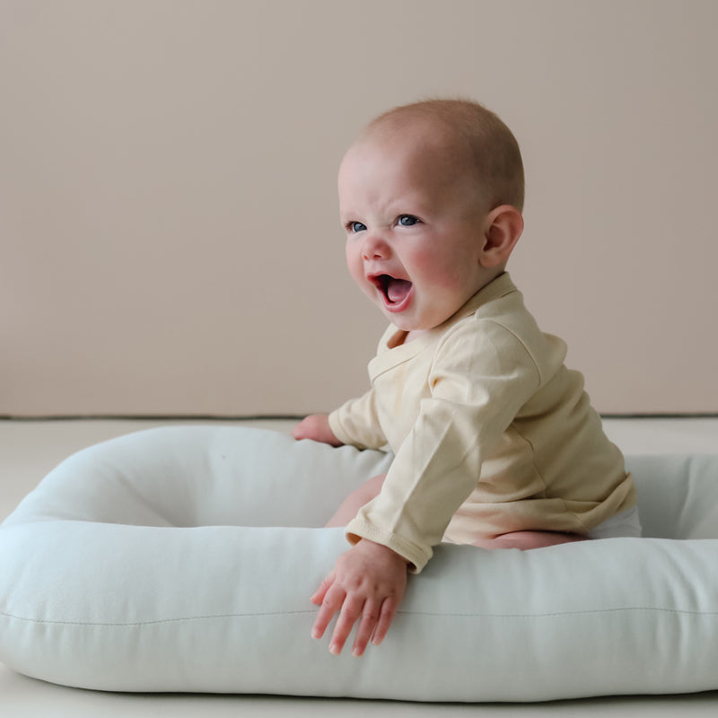 snuggle me organic infant lounger sage baby bed