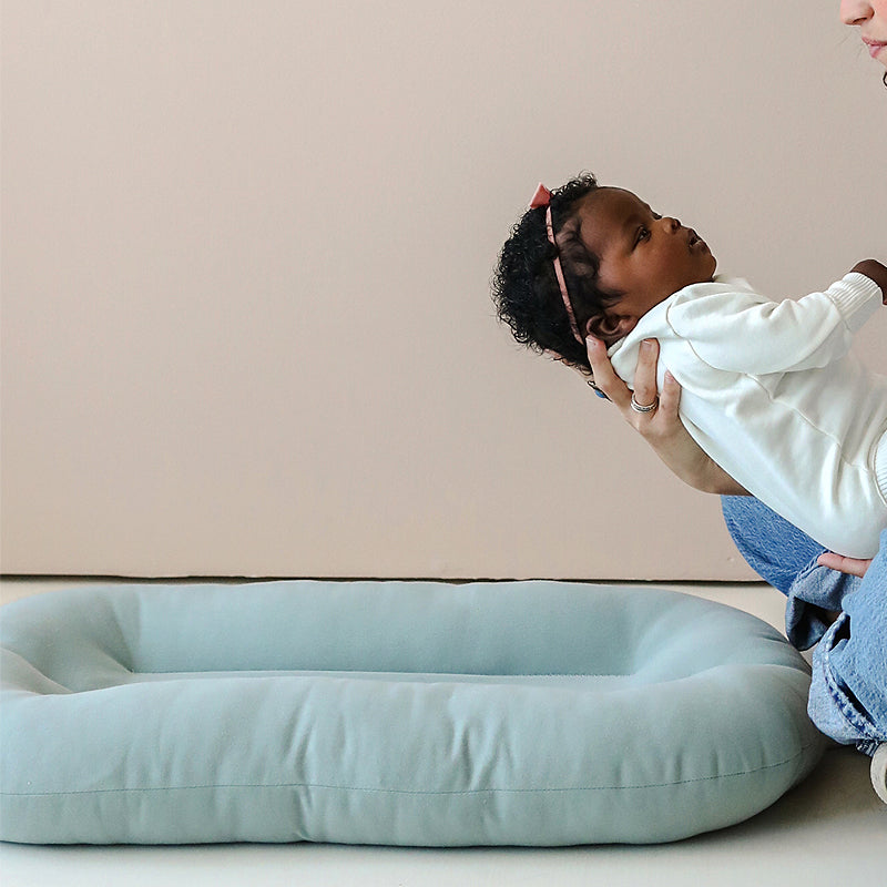snuggle me organic infant lounger slate