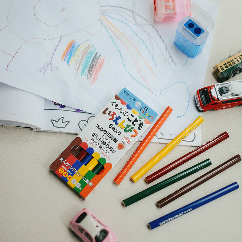 kumon japan triangle colour pencils for children