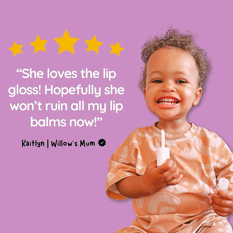 No Nasties Kids Natural Kids Lip Gloss Wand | Strawberry Cupcake ...