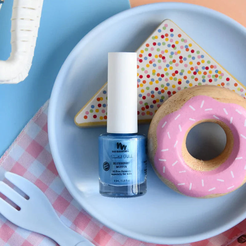 Scented Kids Polish | Blueberry Muffin Blue