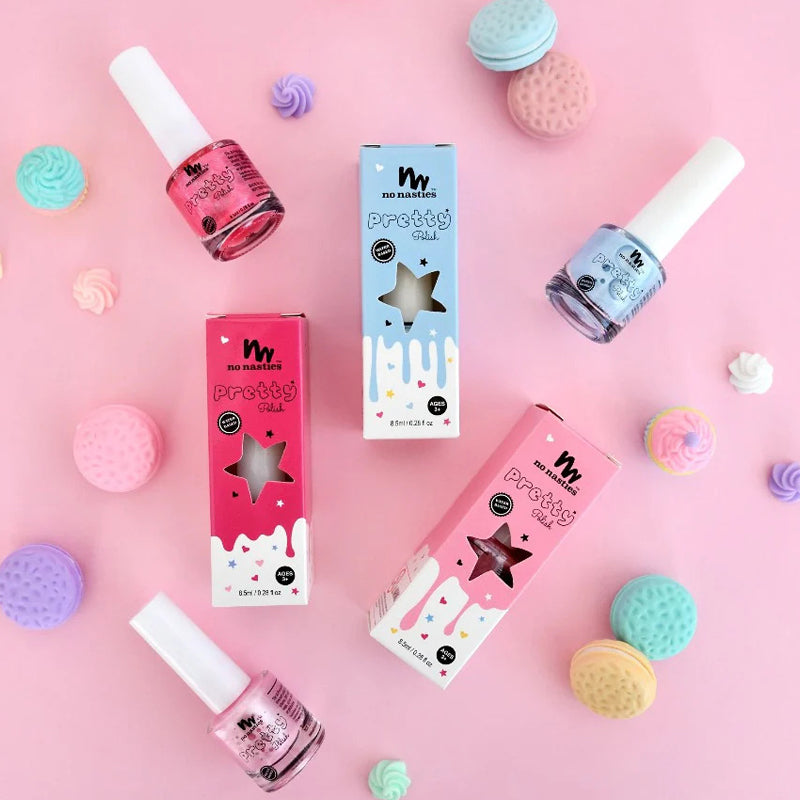 no nasties kids nail polish unscented pink kids make up