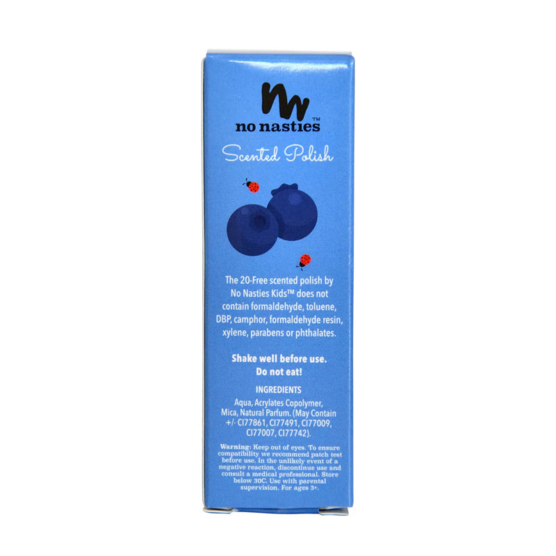 no nasties kids nail polish scented blue