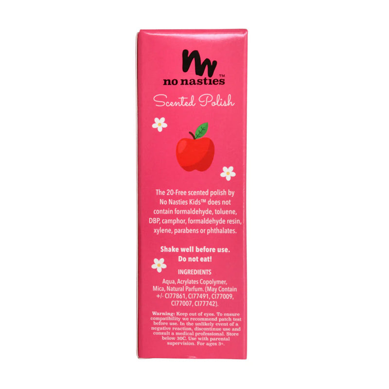 no nasties kids nail polish scented bright pink