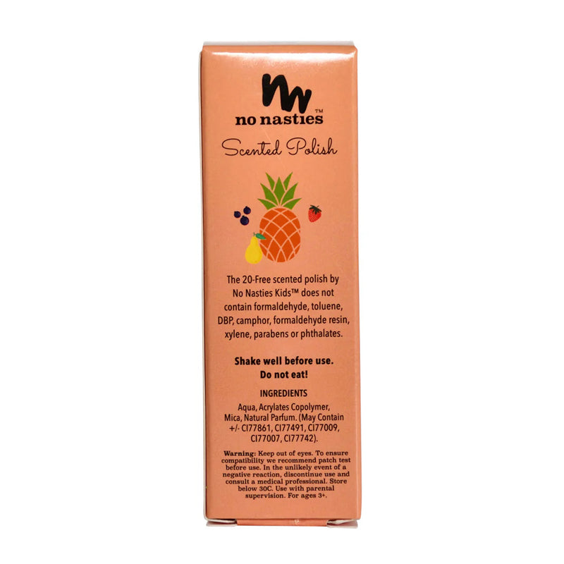 no nasties kids nail polish scented fruity peach fun