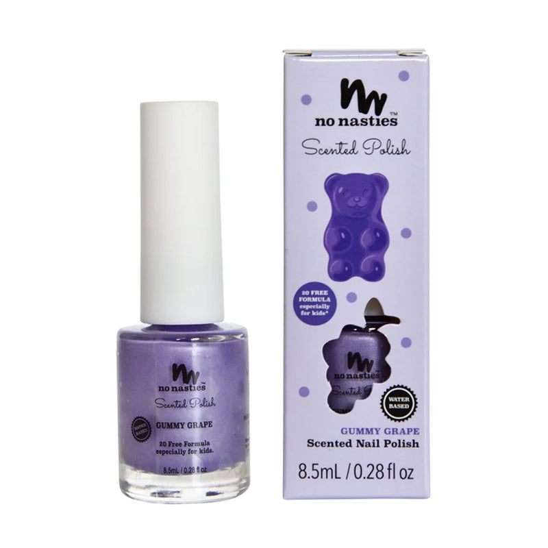 no nasties kids nail polish scented purple