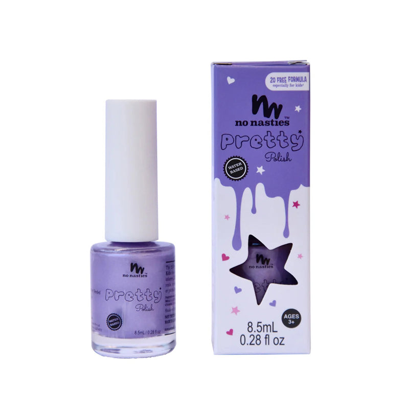 no nasties kids nail polish unscented purple