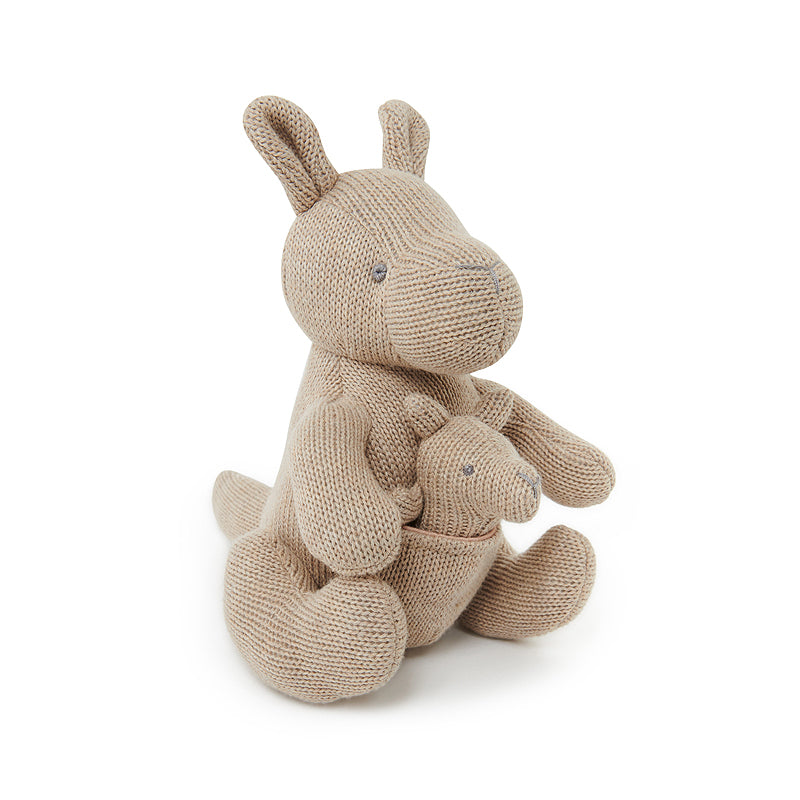 Purebaby Organic Knitted Kangaroo Toy - Little Suite