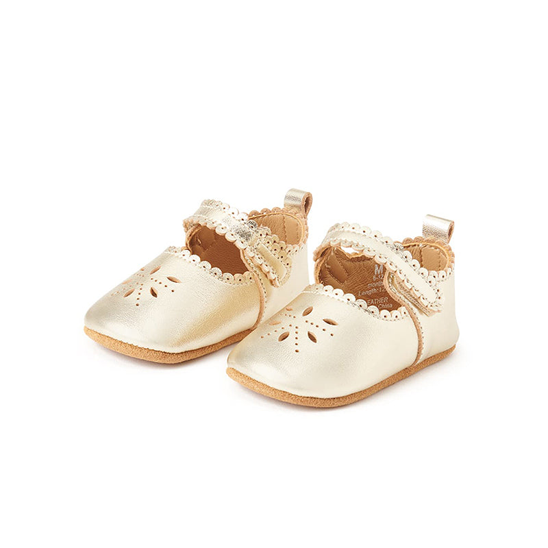 baby prewalker shoe gold