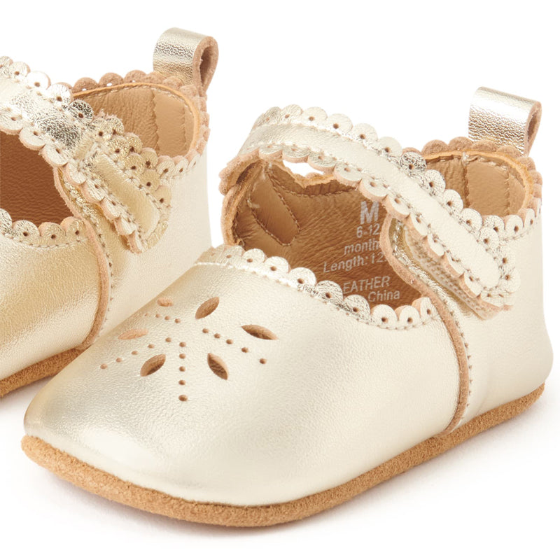 baby prewalker shoe gold