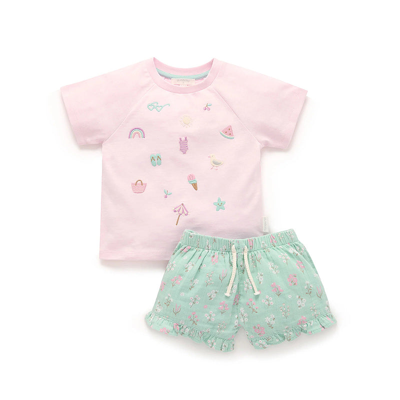 purebaby organic beachy set baby organic cotton clothes