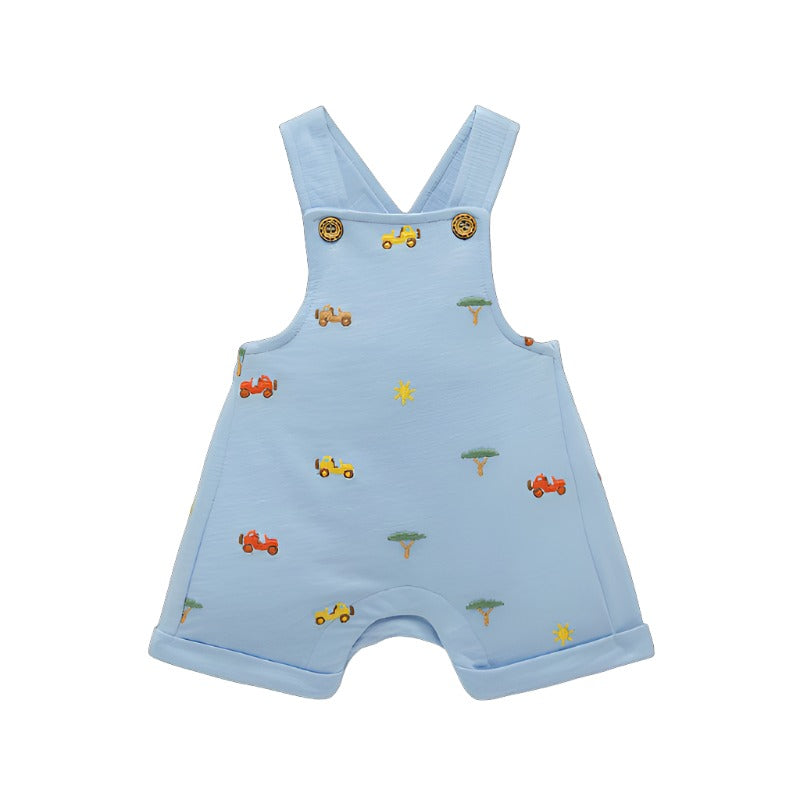 purebaby broderie overall safari baby overall organic cotton outfit
