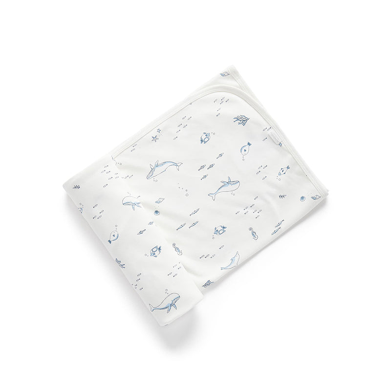 purebaby organic cotton newborn baby blanket swaddle