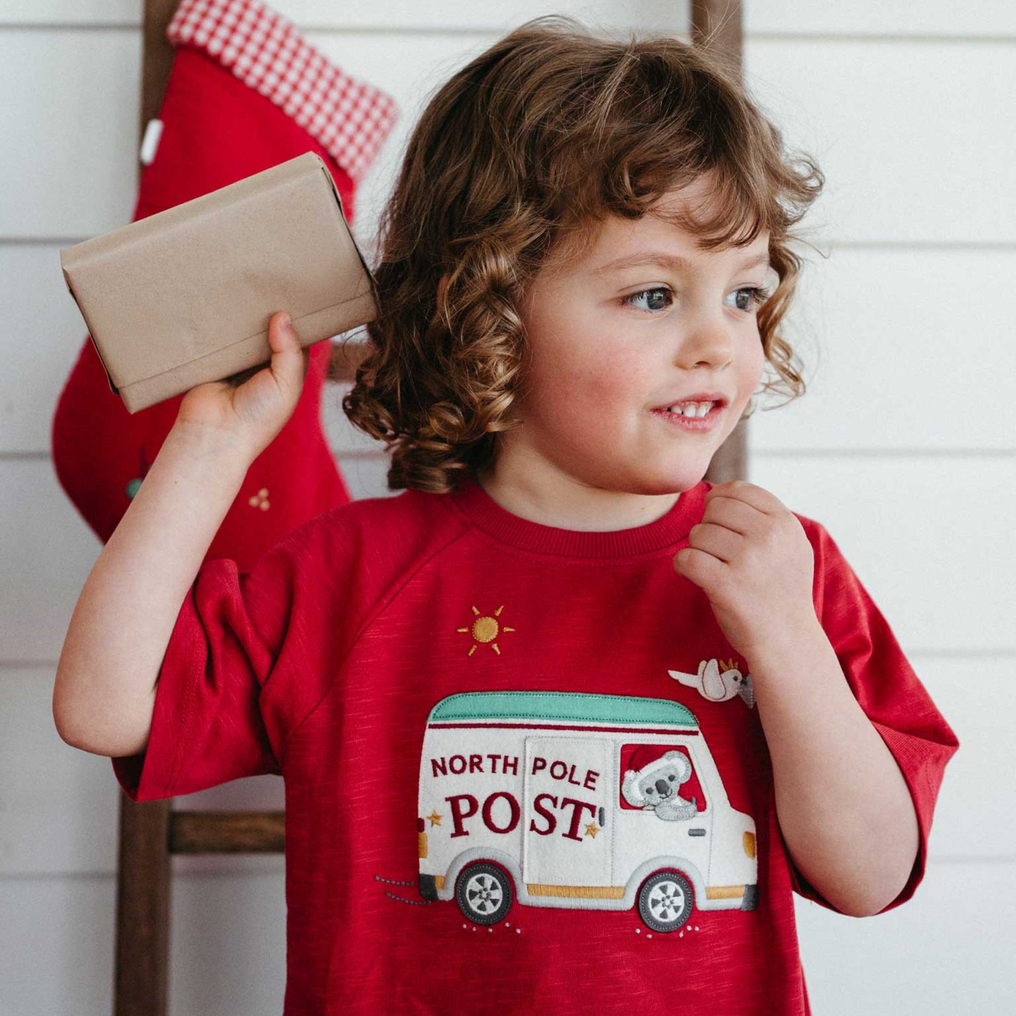 baby kids purebaby organic christmas tee