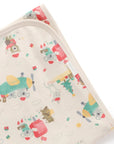purebaby organic cotton baby christmas swaddle wrap blanket