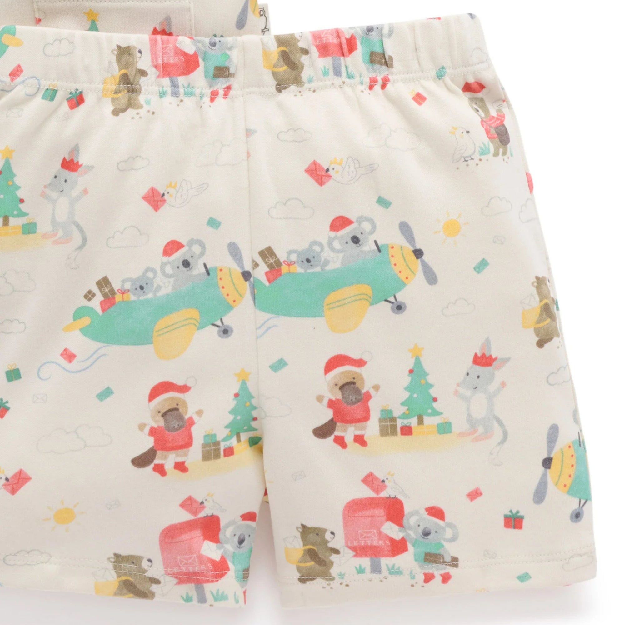 baby kids christmas pyjama pj set purebaby organic cotton sleepwear