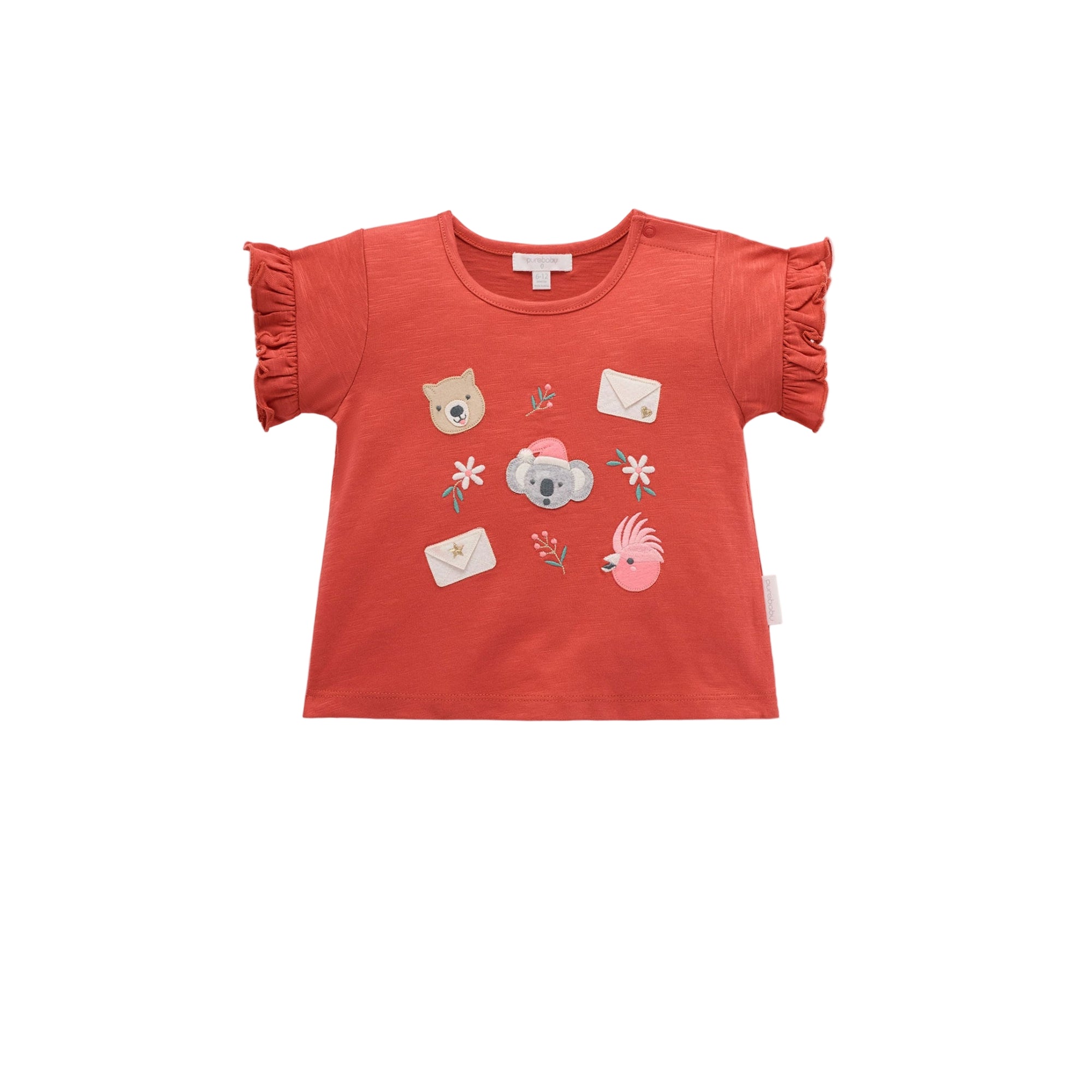 baby kids christmas tee purebaby organic christmas outfit