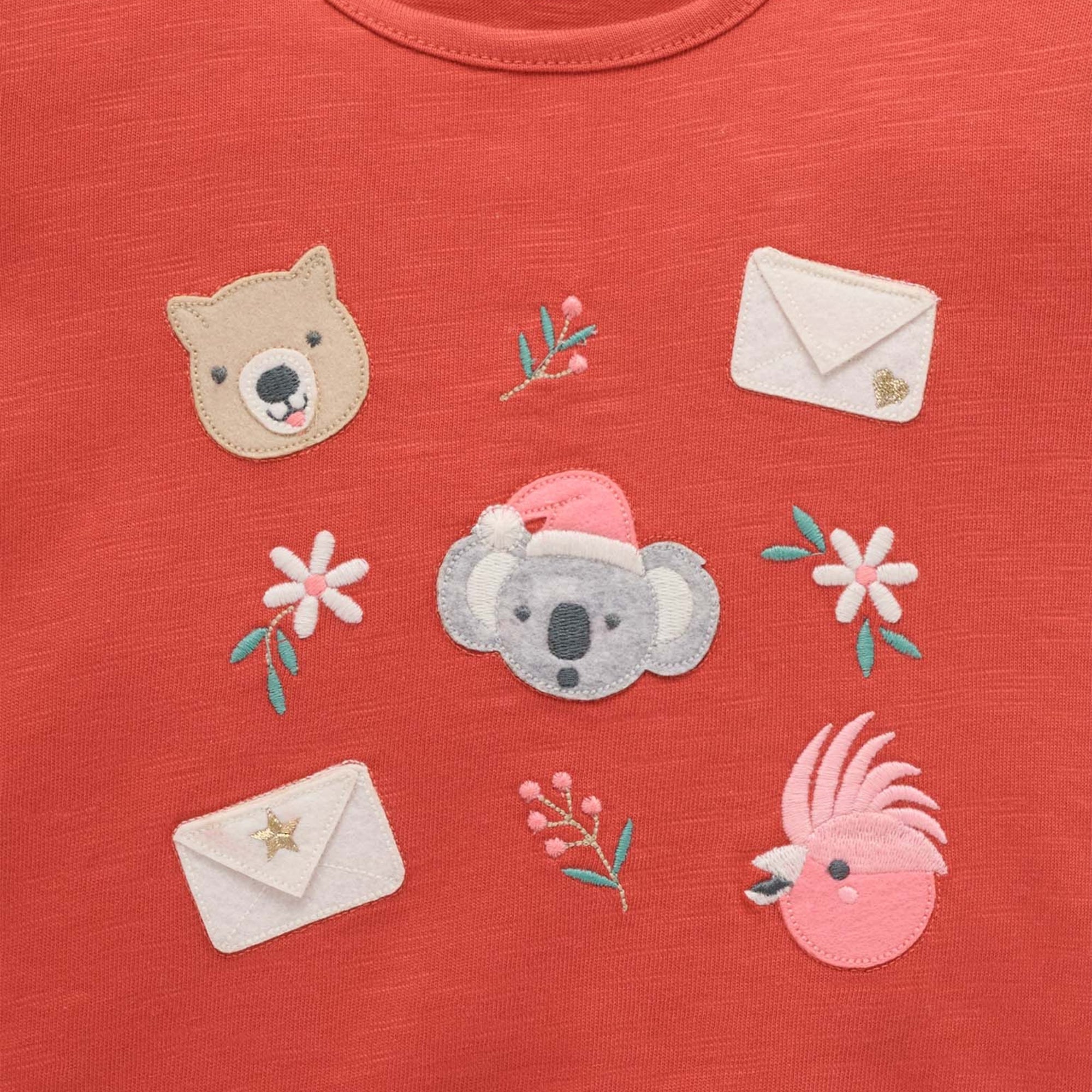 baby kids christmas tee purebaby organic christmas outfit