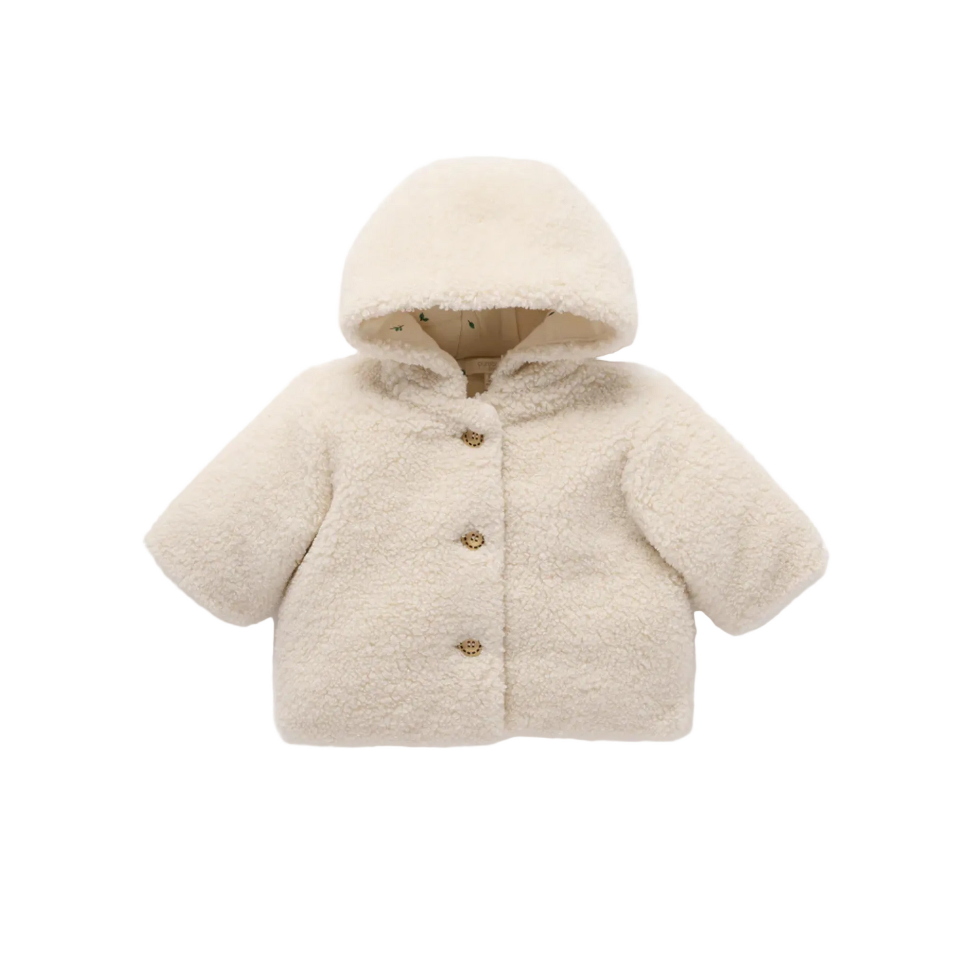 purebaby cream baby kids winter jacket