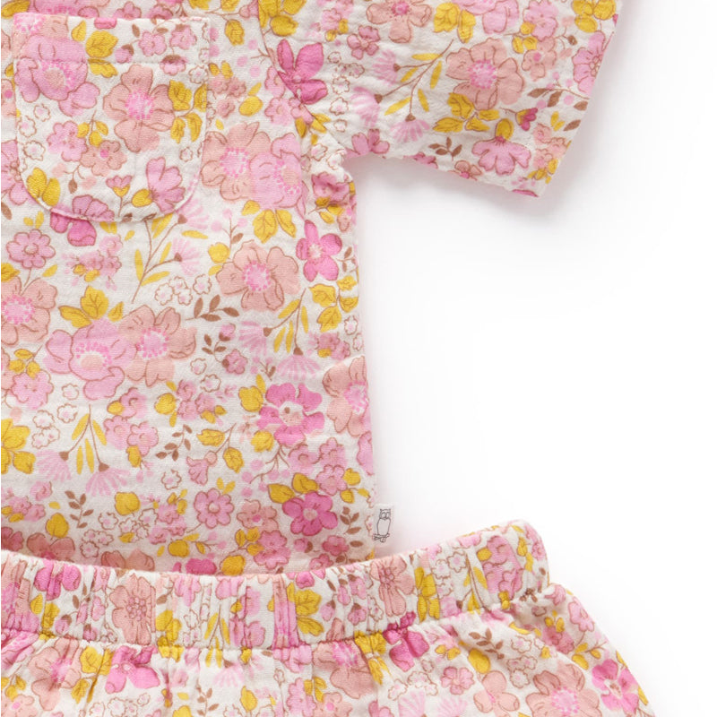 Summer Blooms Crinkle PJ Set