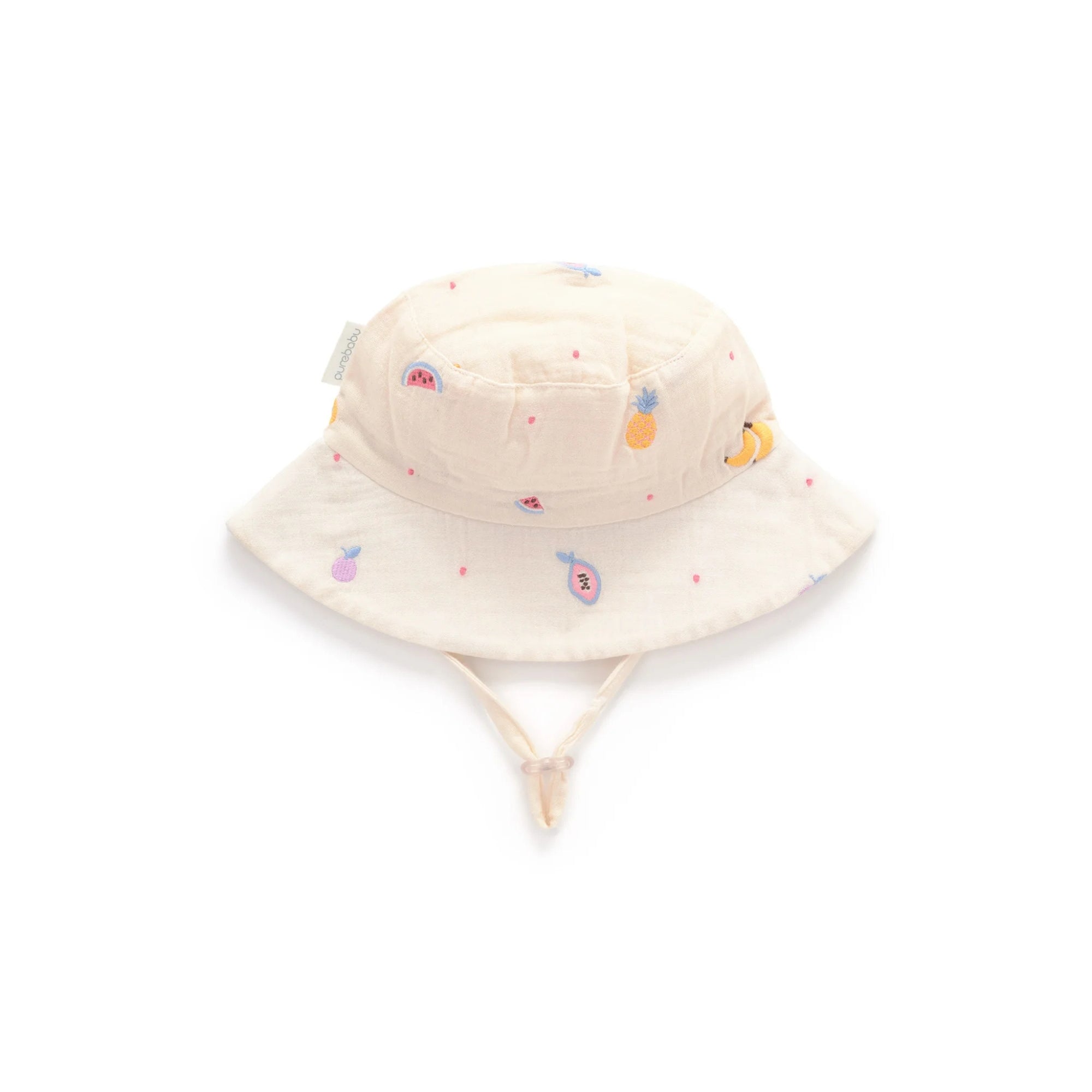 baby toddler outdoor sun hat fruit print