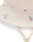 baby toddler outdoor sun hat fruit print