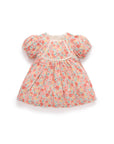 purebaby organic festive floral dress baby girl dress christmas outfit