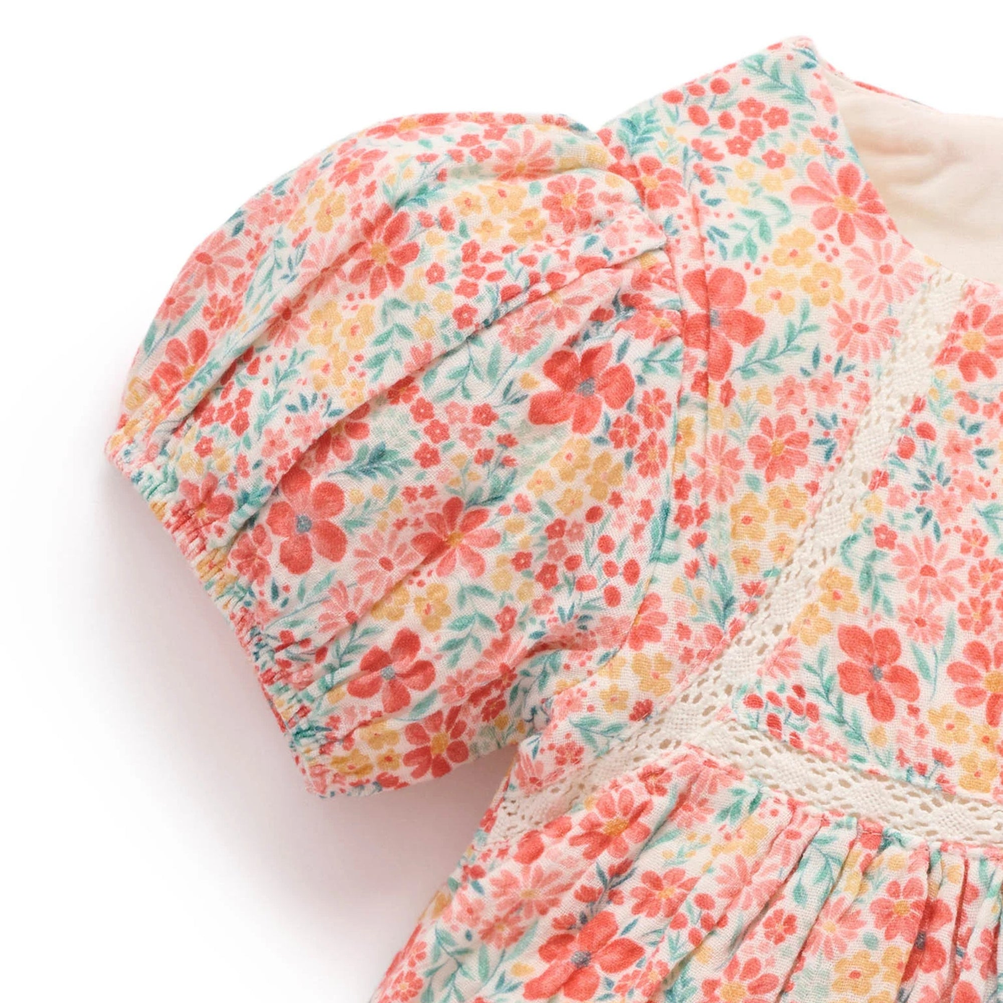 purebaby organic festive floral dress baby girl dress christmas outfit