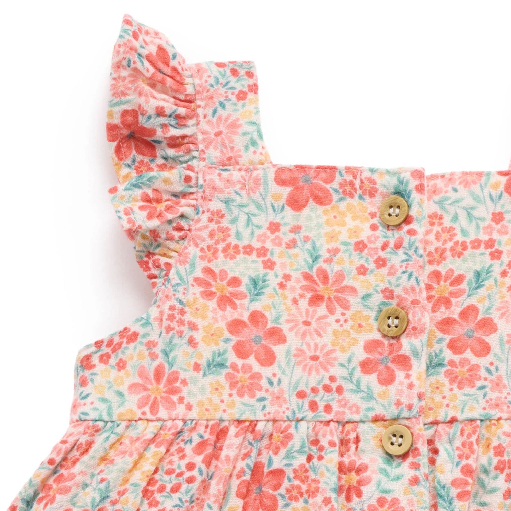 purebaby organic fsetive floral set baby girl floral outfit