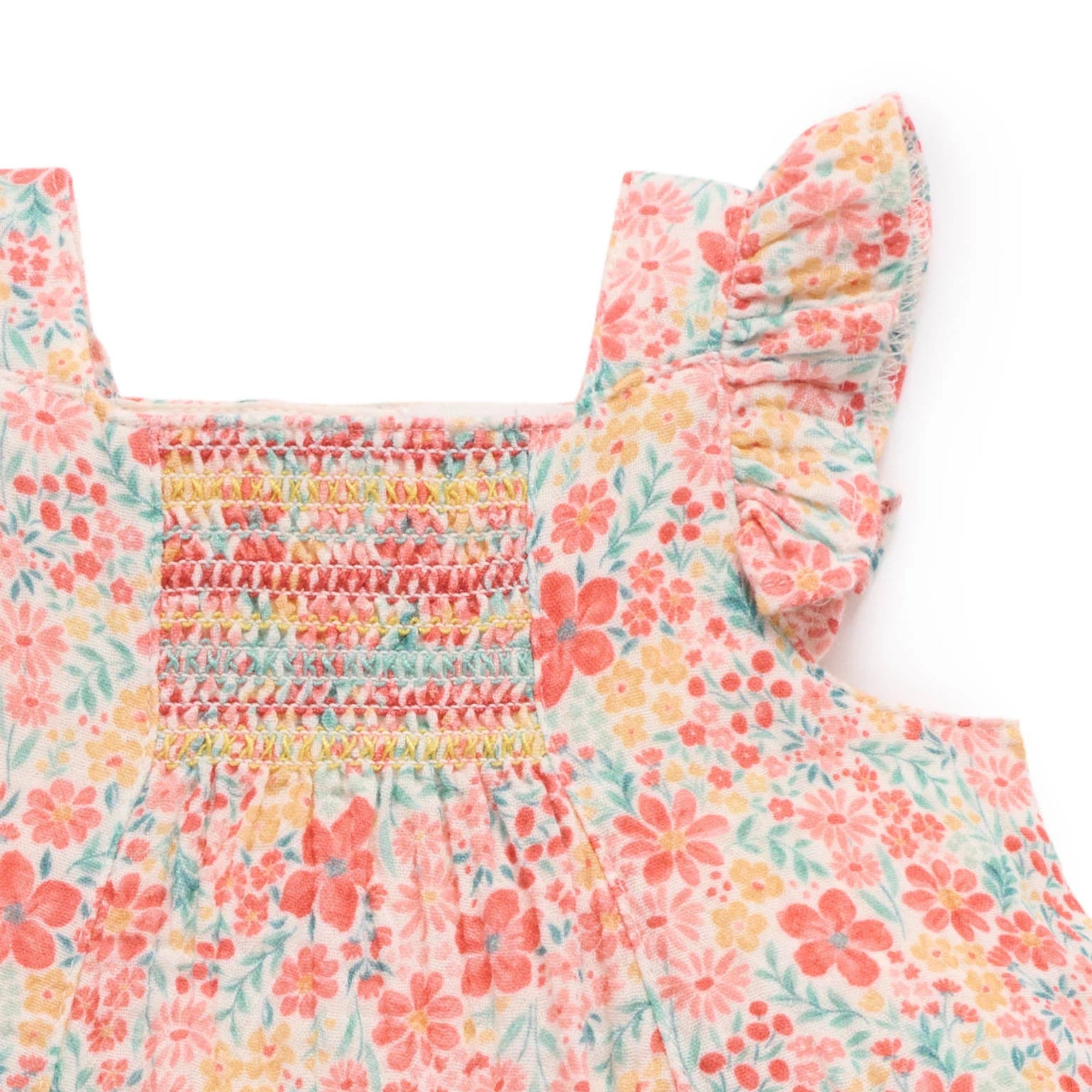purebaby organic fsetive floral set baby girl floral outfit