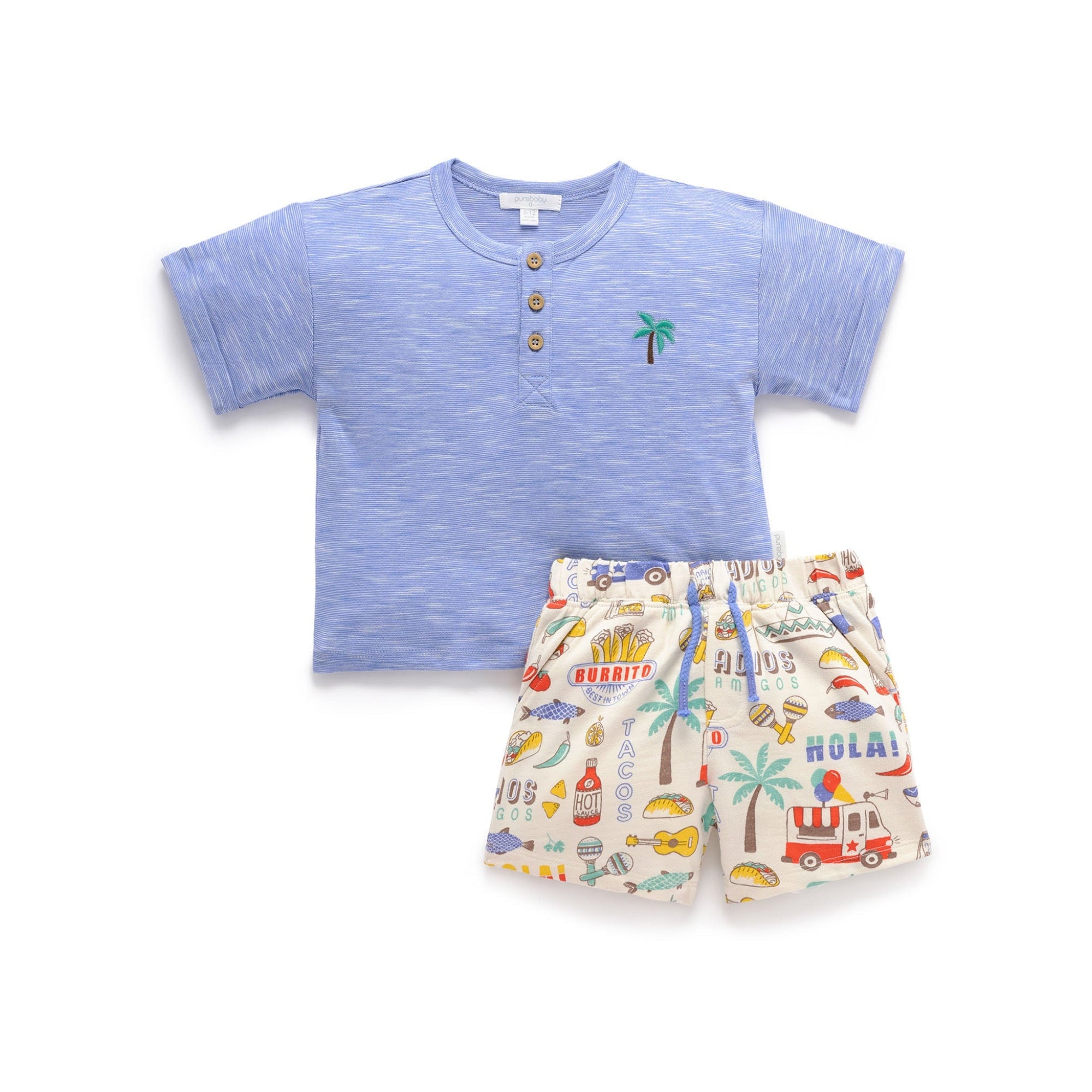 toddler kids shirt tee shorts summer beach boy girl