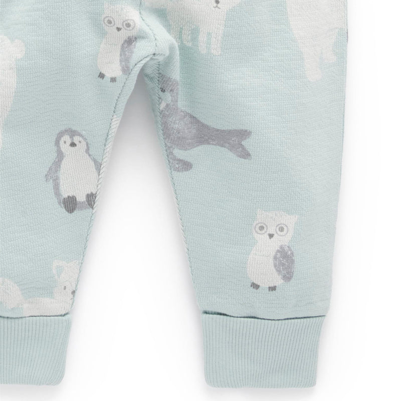 LS Textured Pyjama Set Mist Polar Friends