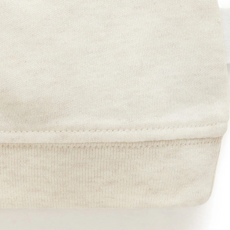 purebaby knot hat wheat melange newborn hat
