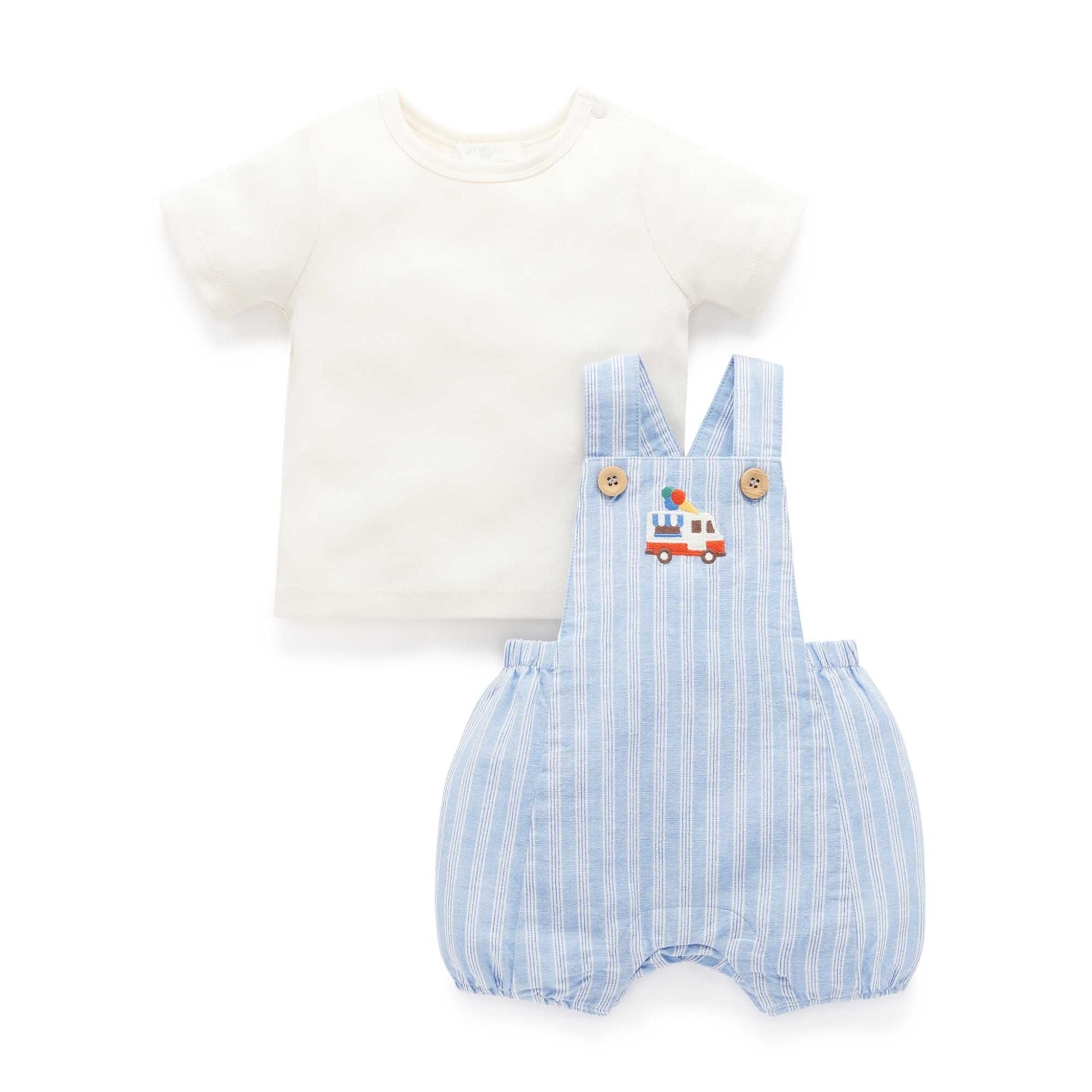 toddler baby romper white shirt stripe