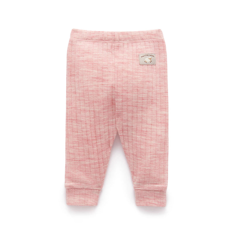 merino wool baby leggings rosie pink baby travel wear