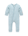 purebaby organic merino wool growsuit moonstone baby travel