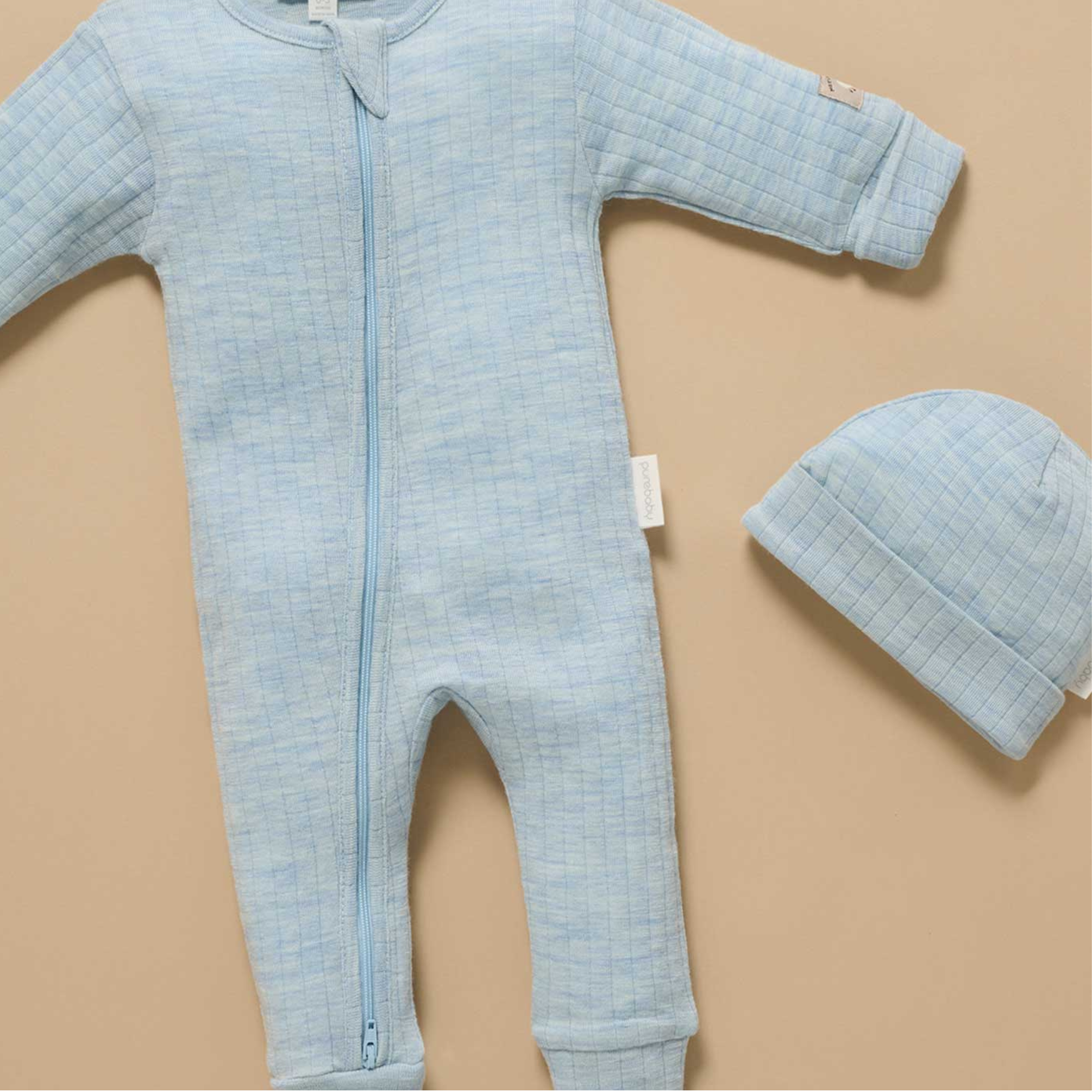 purebaby organic merino wool moonstone newborn baby travel