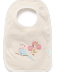 purebaby organic baby growsuit and bib aviary garden