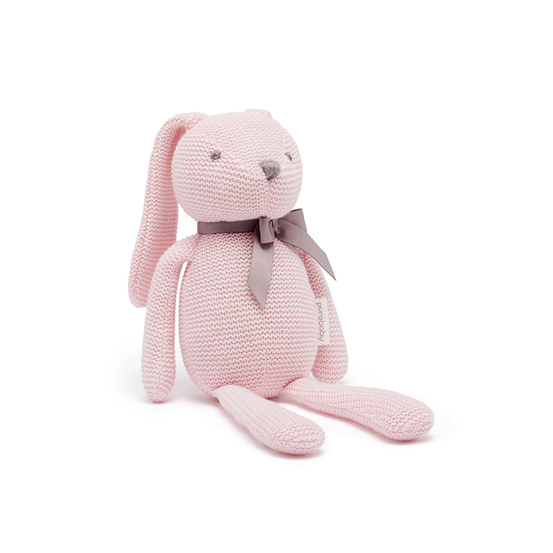 purebaby organic baby bunny rabbit soft toy pink