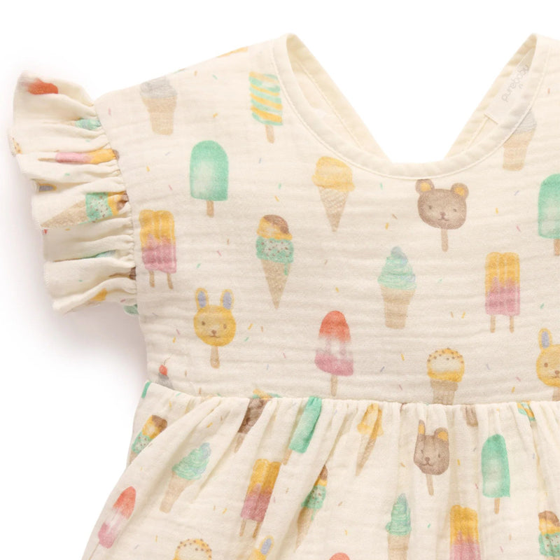 purebaby organic gelati dress baby dress kids dress