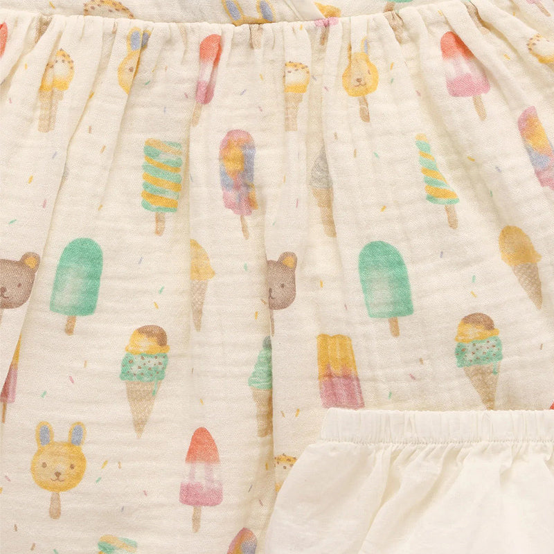 purebaby organic gelati dress baby dress kids dress