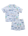 purebaby organic skies the limit button up pj set baby boy organic cotton clothes