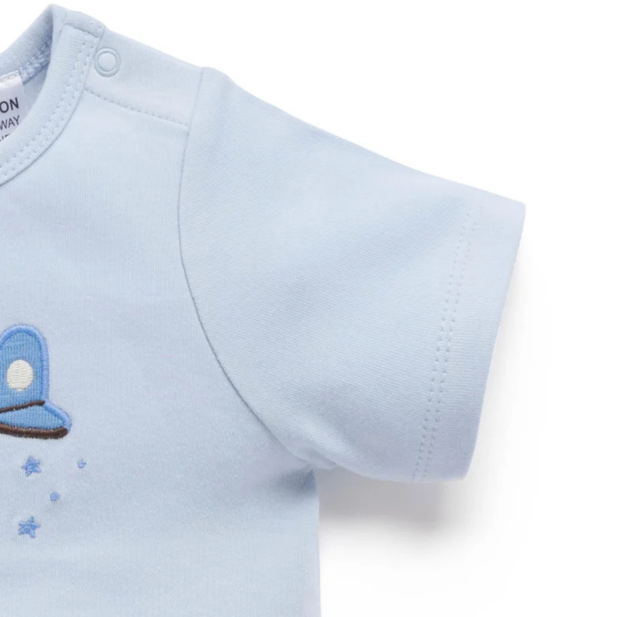 purebaby organic skies the limit button up pj set baby boy organic cotton clothes