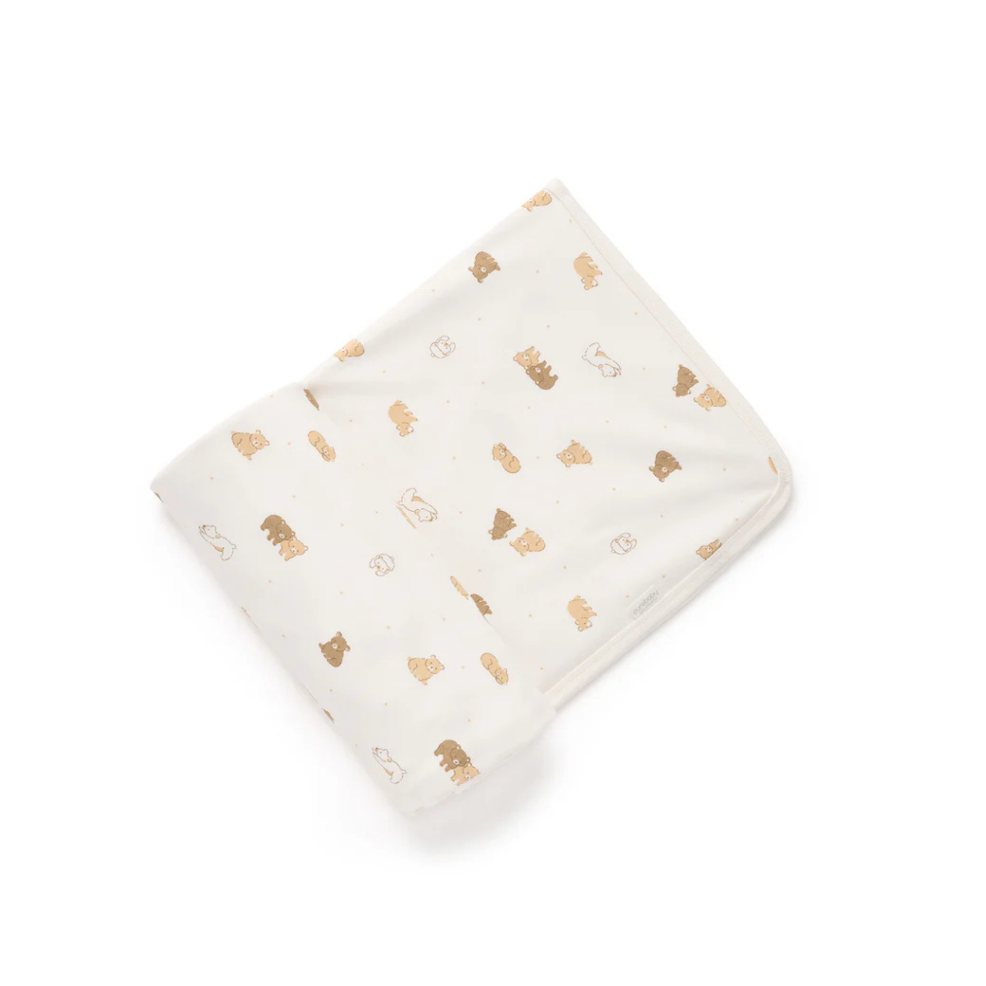 purebaby organic cotton newborn swaddle blanket