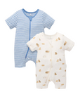 purebaby organic newborn baby short romper