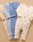 purebaby organic cotton newborn baby romper growsuit