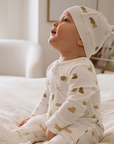 purebaby organic cotton newborn baby romper growsuit
