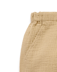 purebaby organic cotton baby clothes slouchy crinkle pants beige